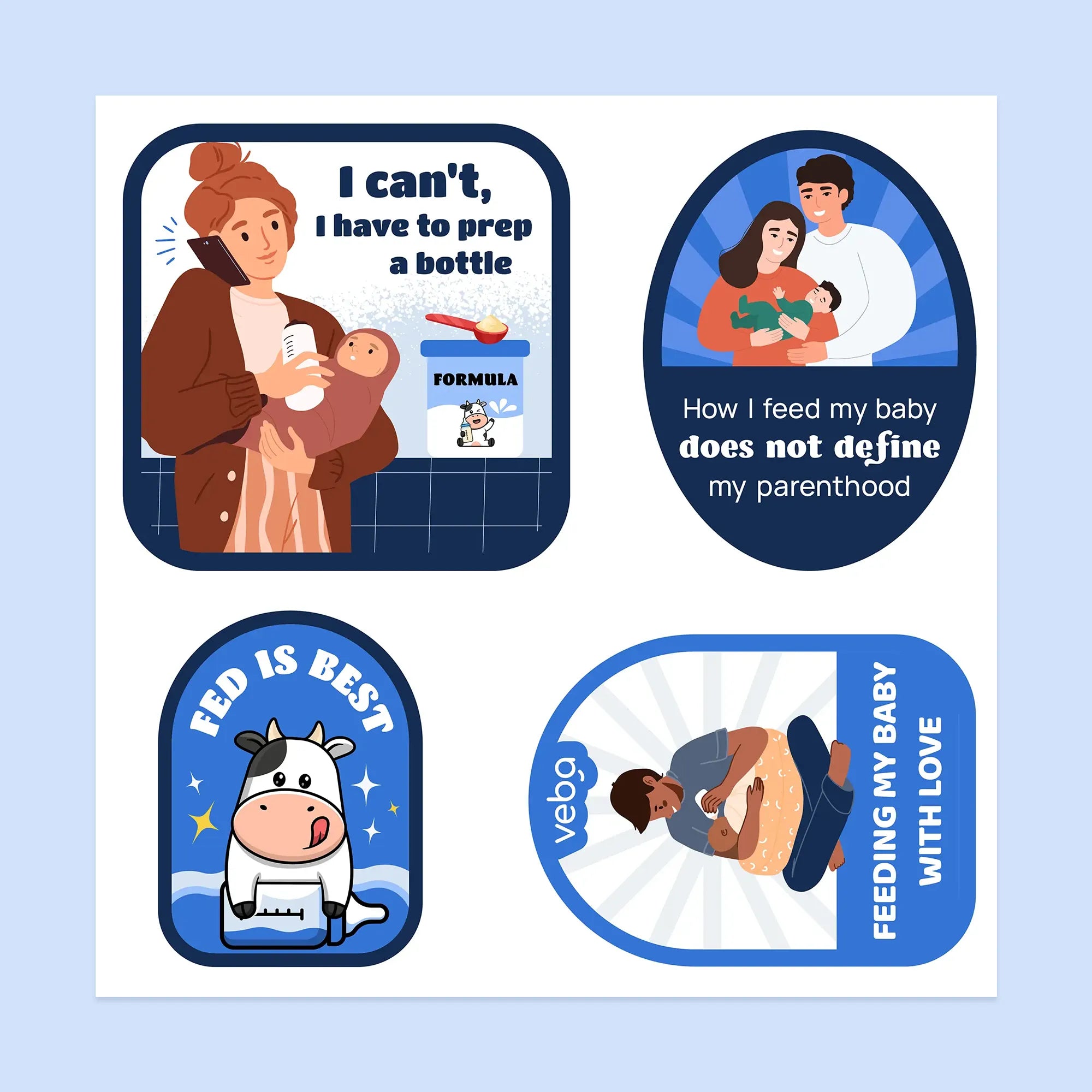 Baby Barista Formula Feeders Sticker Set